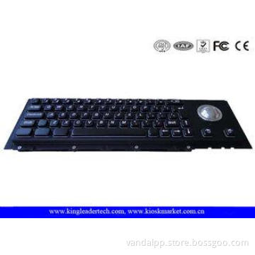Custom Dust-Proof Black Metal Keyboard 63 Keys With Panel M